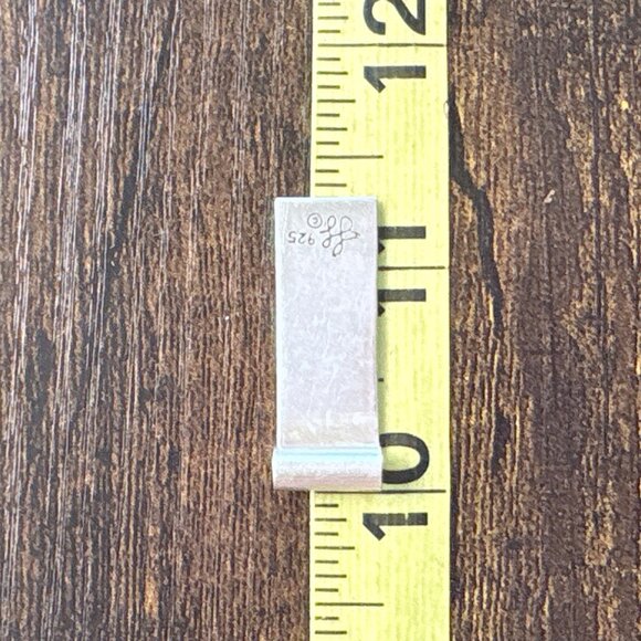 VTG Sterling Silver 925 Blue Enamel Cross Design Pendant Size 1.25" Length - Picture 7 of 9